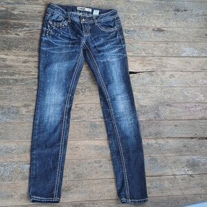 GUC ZANADI Embellished Pp Kets Distressed Jeans Size 5